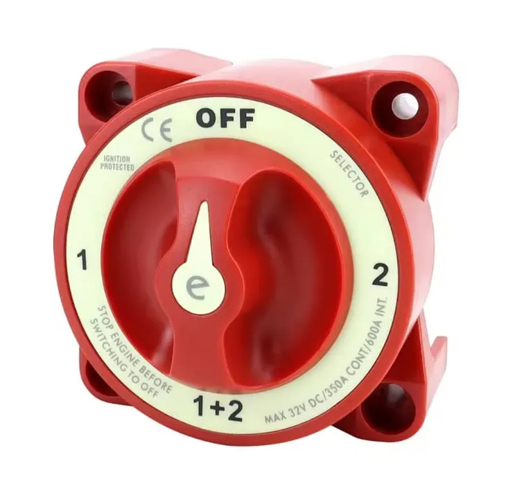 AKÜ DEVRE KESİCİ ŞALTERİ 350A 3P 12-48V ON-OFF 1+2 ÇİFT DEVRELİ