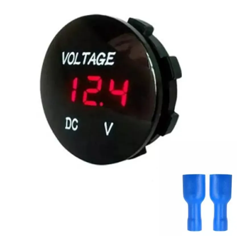 28MM VOLTMETRE 12V VE 24V (KIRMIZI)